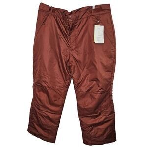 All in Motion Ski Pants Women XXL Brown Winter Snow Insulated Adjustable Outdoor